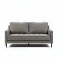 Tweed bank met strakke lijnen 180 x 90 x 80cm grijs